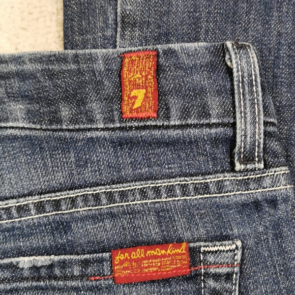 7 for all mankind size 26 blue cotton jeans - Picture 10 of 13